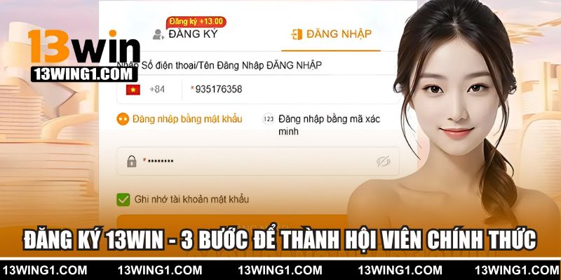 Cách đăng ký hội viên 13WIN